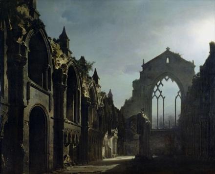 Daguerre painting of Holyrood Chapel